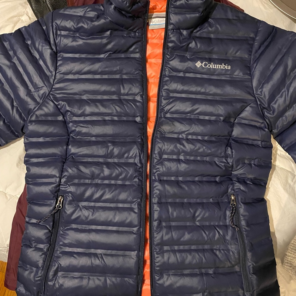 Columbia Vibrant Orange Puffer Jacket